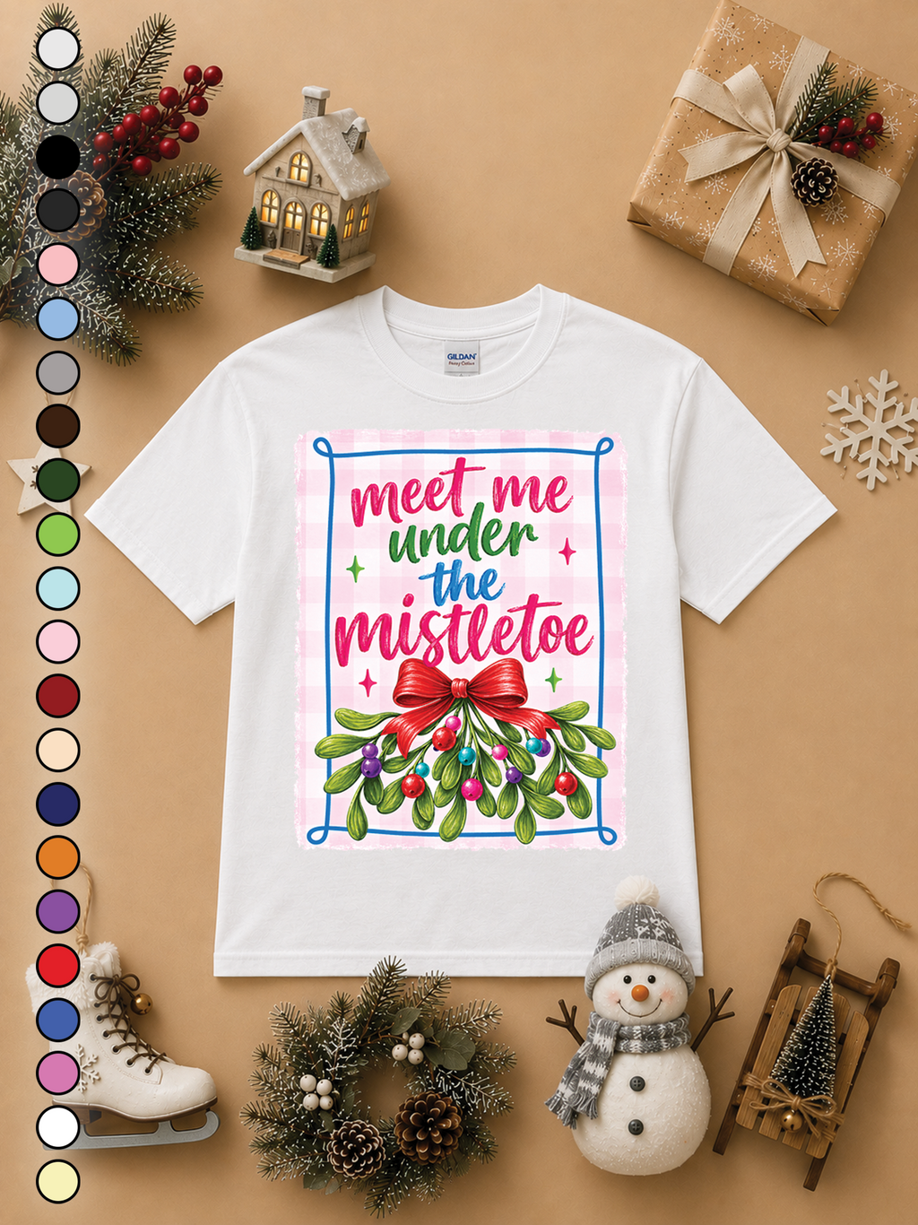 Meet Me Under The Mistletoe Graphic T-Shirt