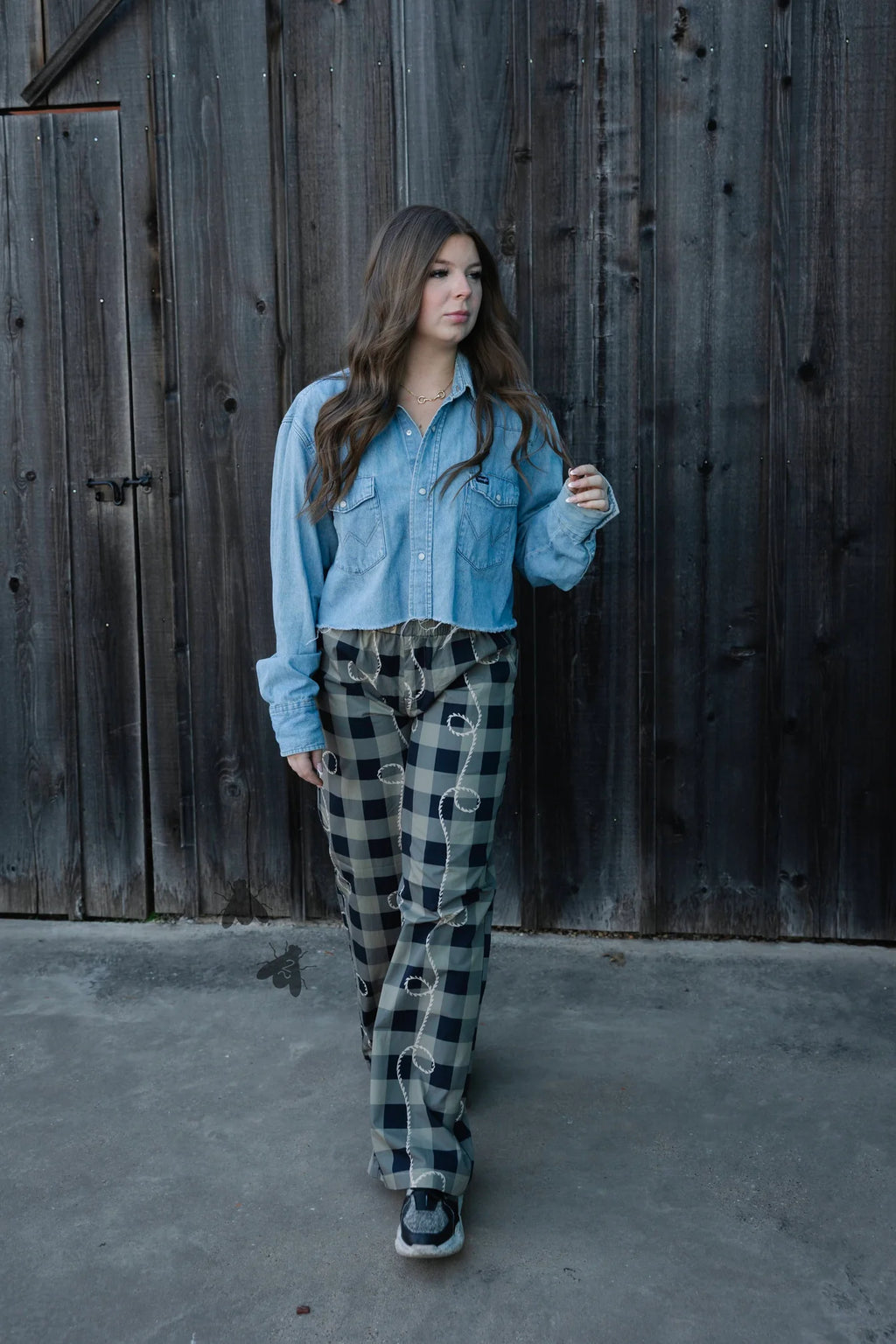 OFF THA TRACK *ROPEY GINGHAM
