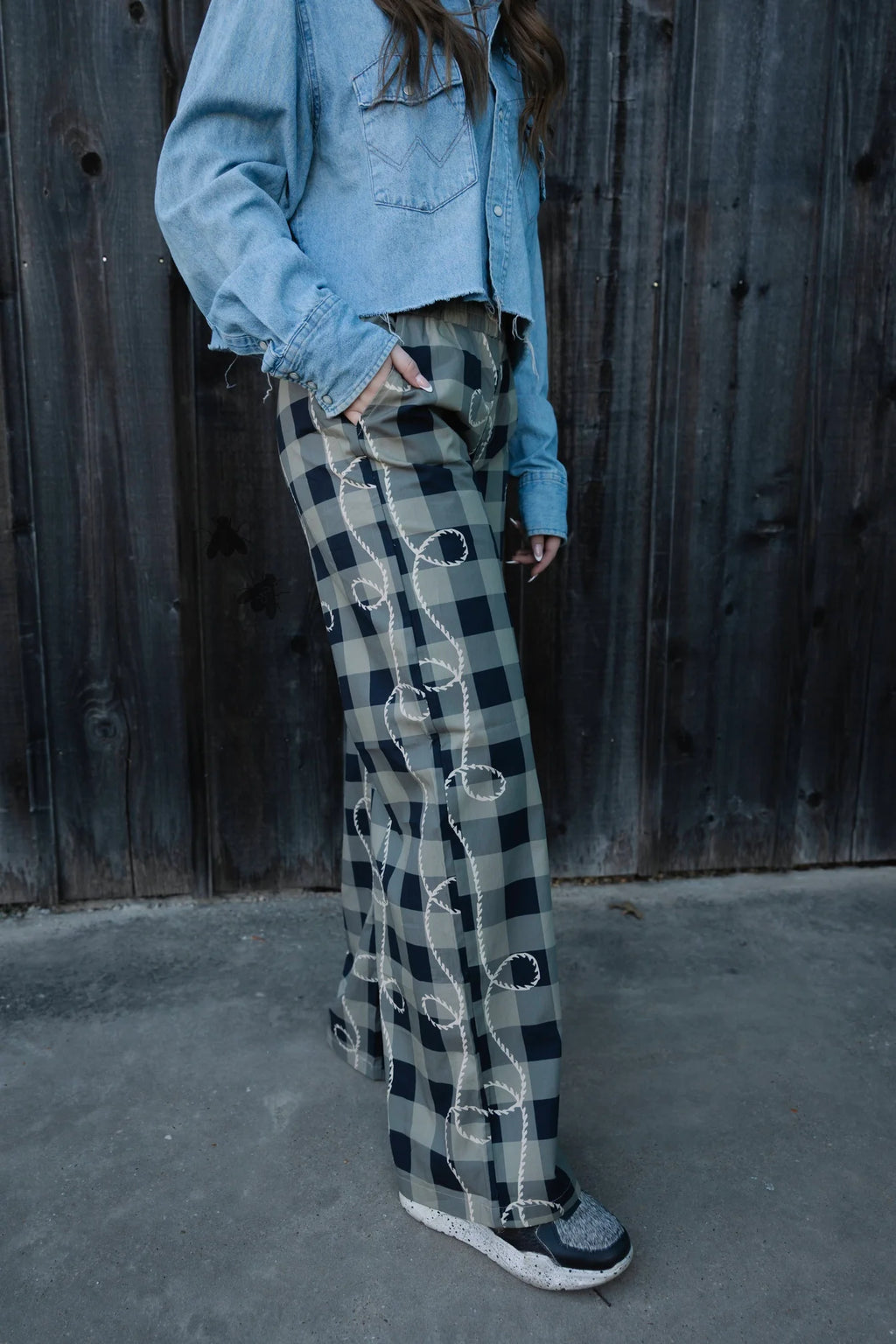 OFF THA TRACK *ROPEY GINGHAM