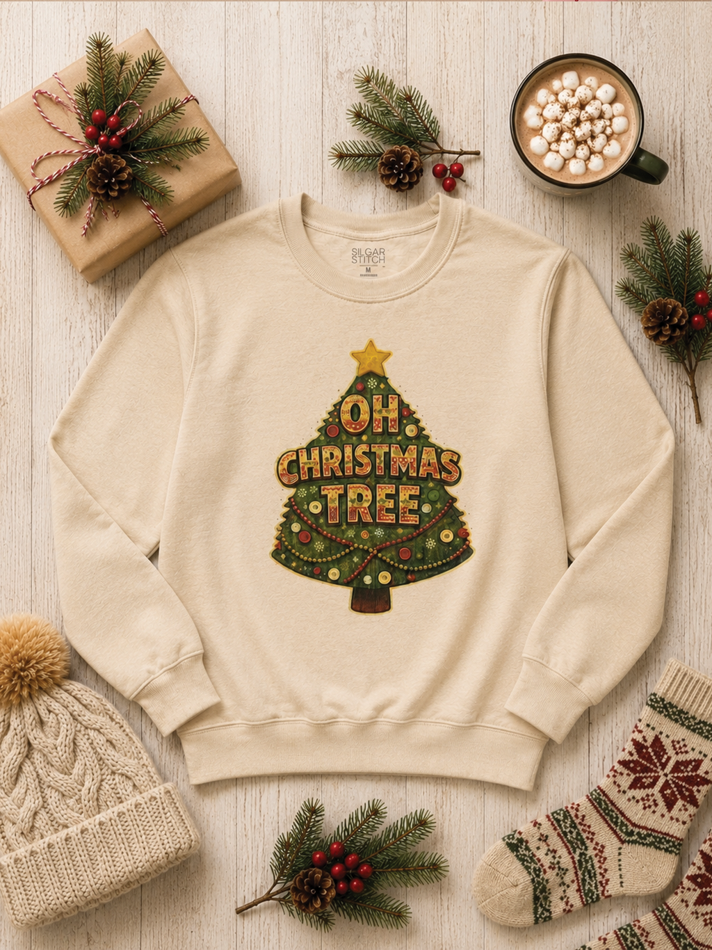 Oh Christmas Tree Ugly Sweather Graphic Sweatshirt