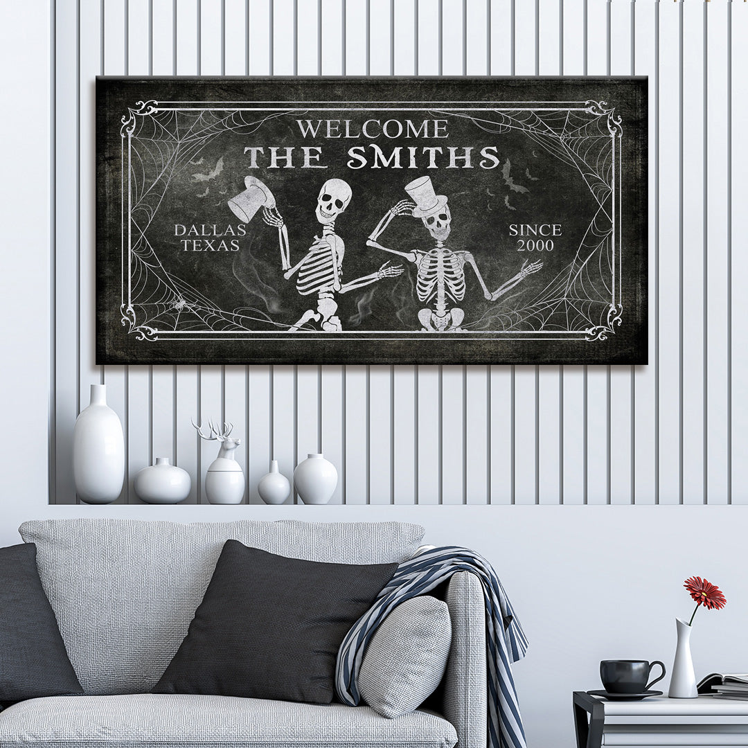 Gothic Welcome Sign