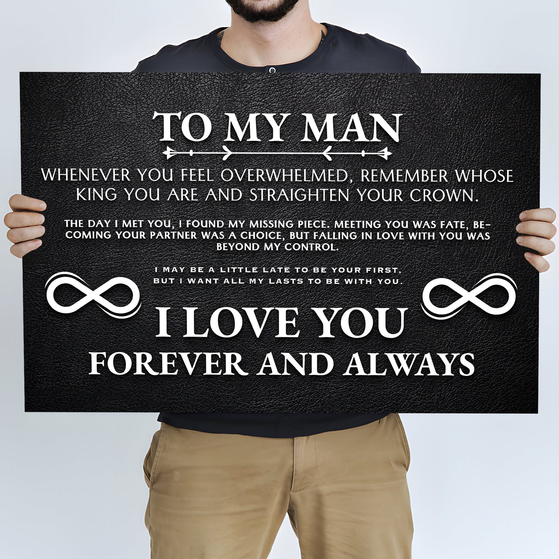 To My Man Father's Day Gift Sign II
