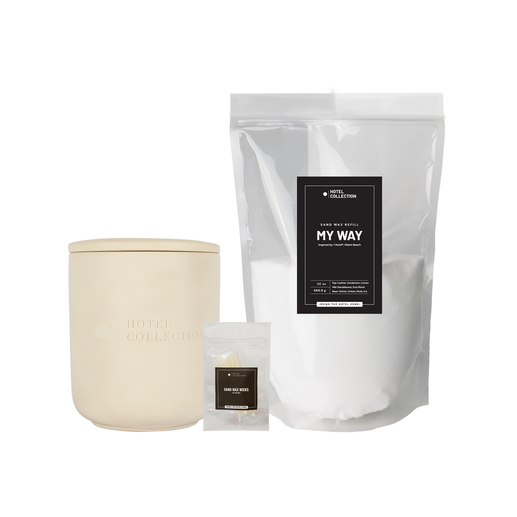 Petite Ceramic Sand Wax Set