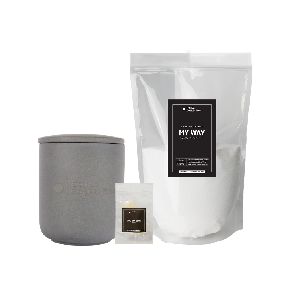 Petite Ceramic Sand Wax Set
