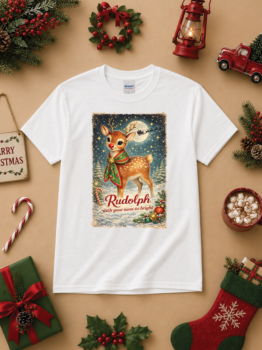 Rudolph with your Nose Graphic T-Shirt