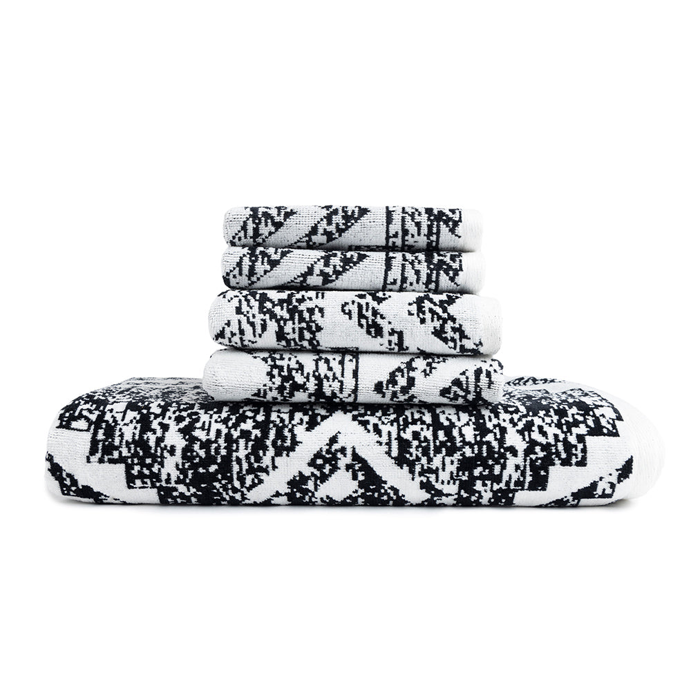 Myra Cloudstone Towel with textured pattern for home use