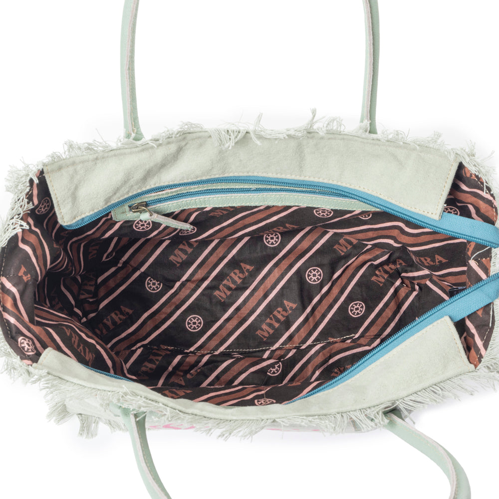 Saint Tropez Tote Bag In Light Green