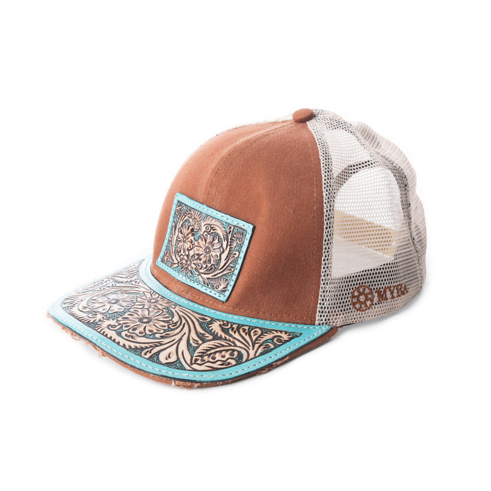 Jenson Hill Cap In Brown & Beige