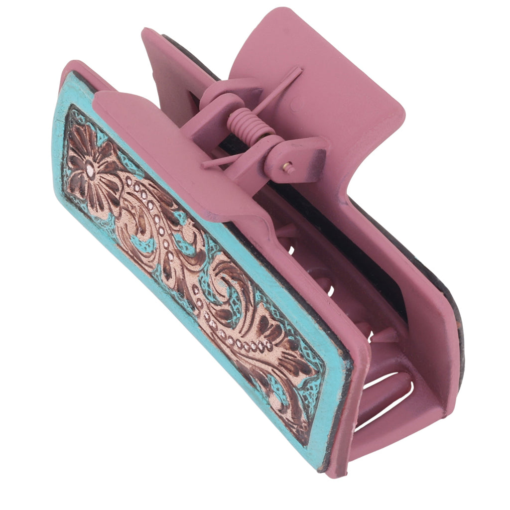 High Vista Hair Comb Clip In Peach and Brown