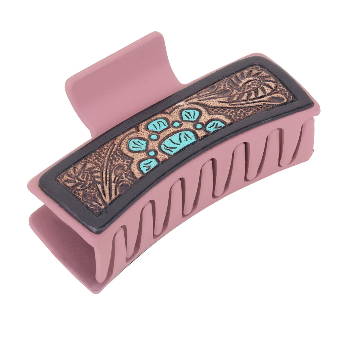 High Vista Hair Comb Clip In Peach and Brown