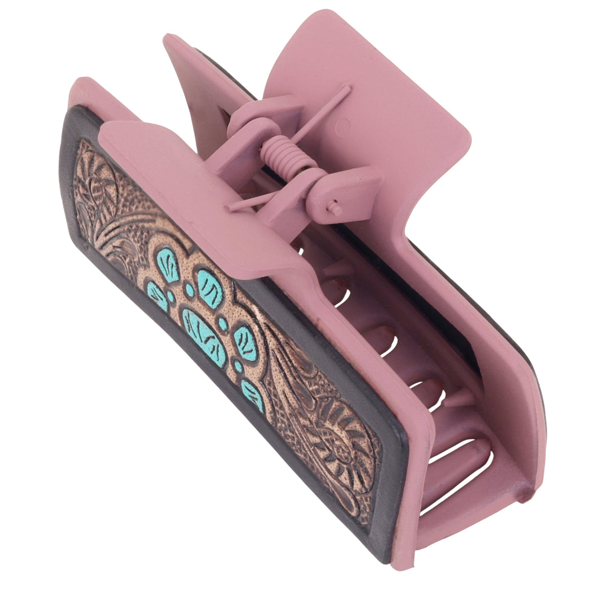 High Vista Hair Comb Clip In Peach and Brown
