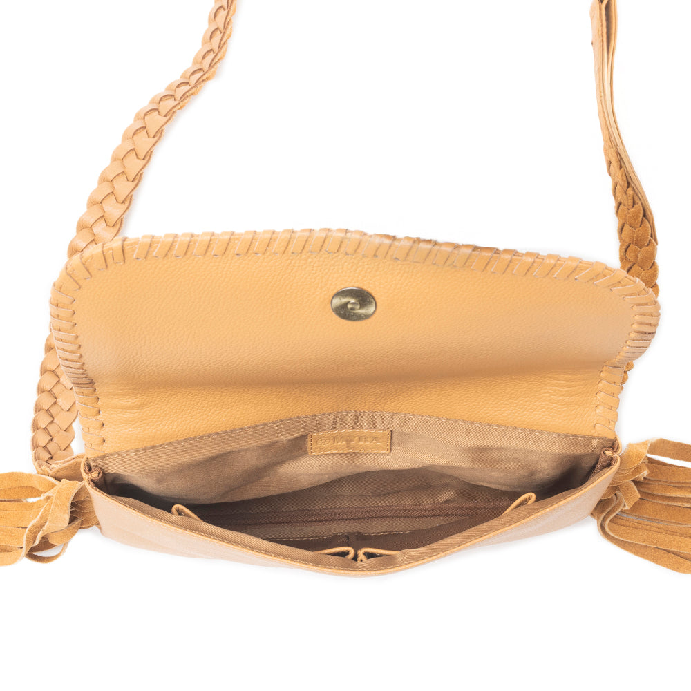 Desert Bonefire Crossbody Bag in Ochre Brown