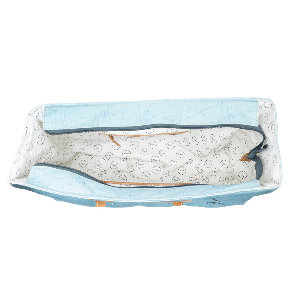 Porto Cervo Weekender Bag in Faded Denim
