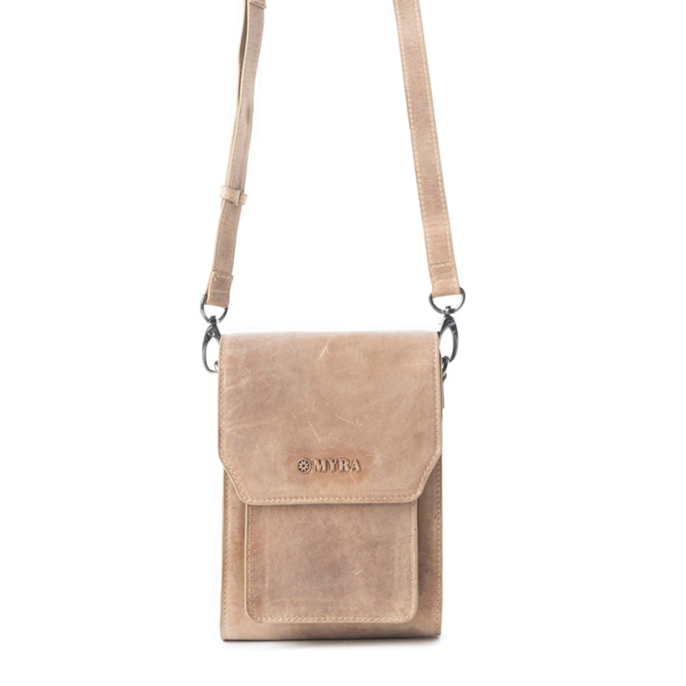 Padrina Trail Leather Bag In Sand