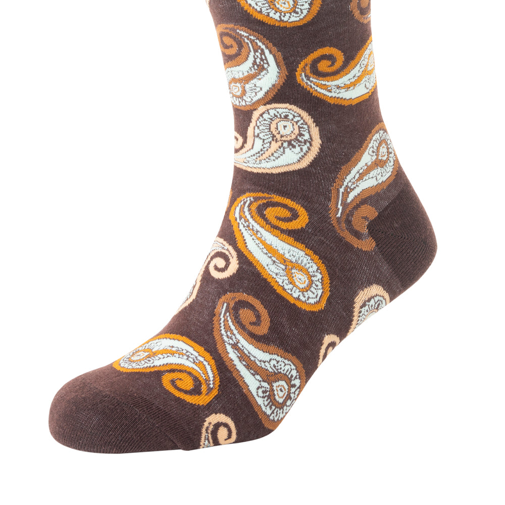 Sunshine Swirl Suzie Socks In Brown