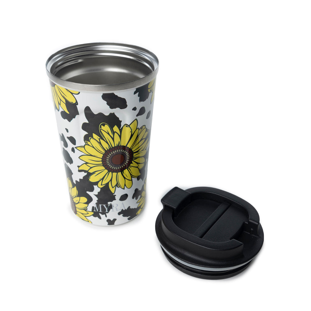Western Trail Brew Stainless Steel Mug in Sunflower Yellow