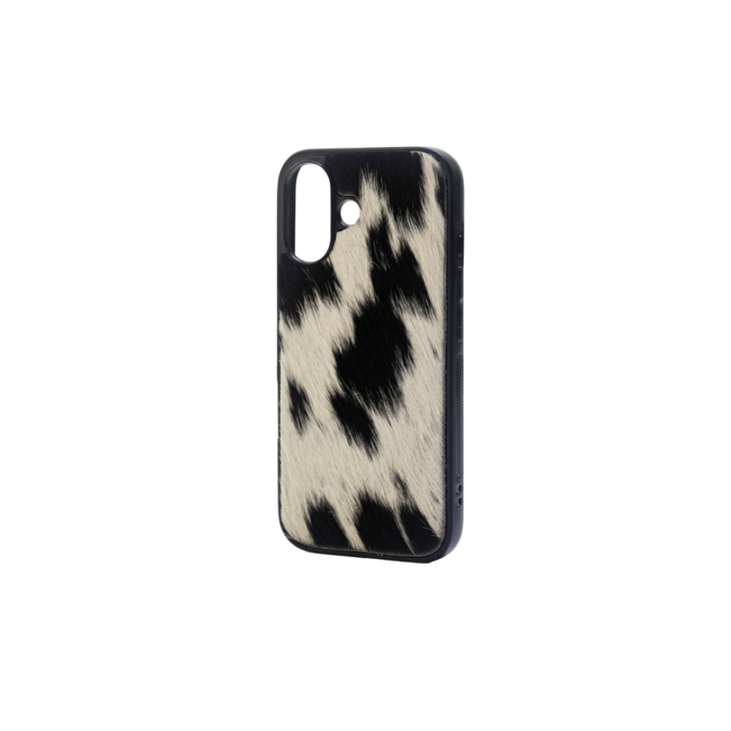 Myra Hawk Ridge Phone Case for iPhone 16 with handtooled leather for everyday use