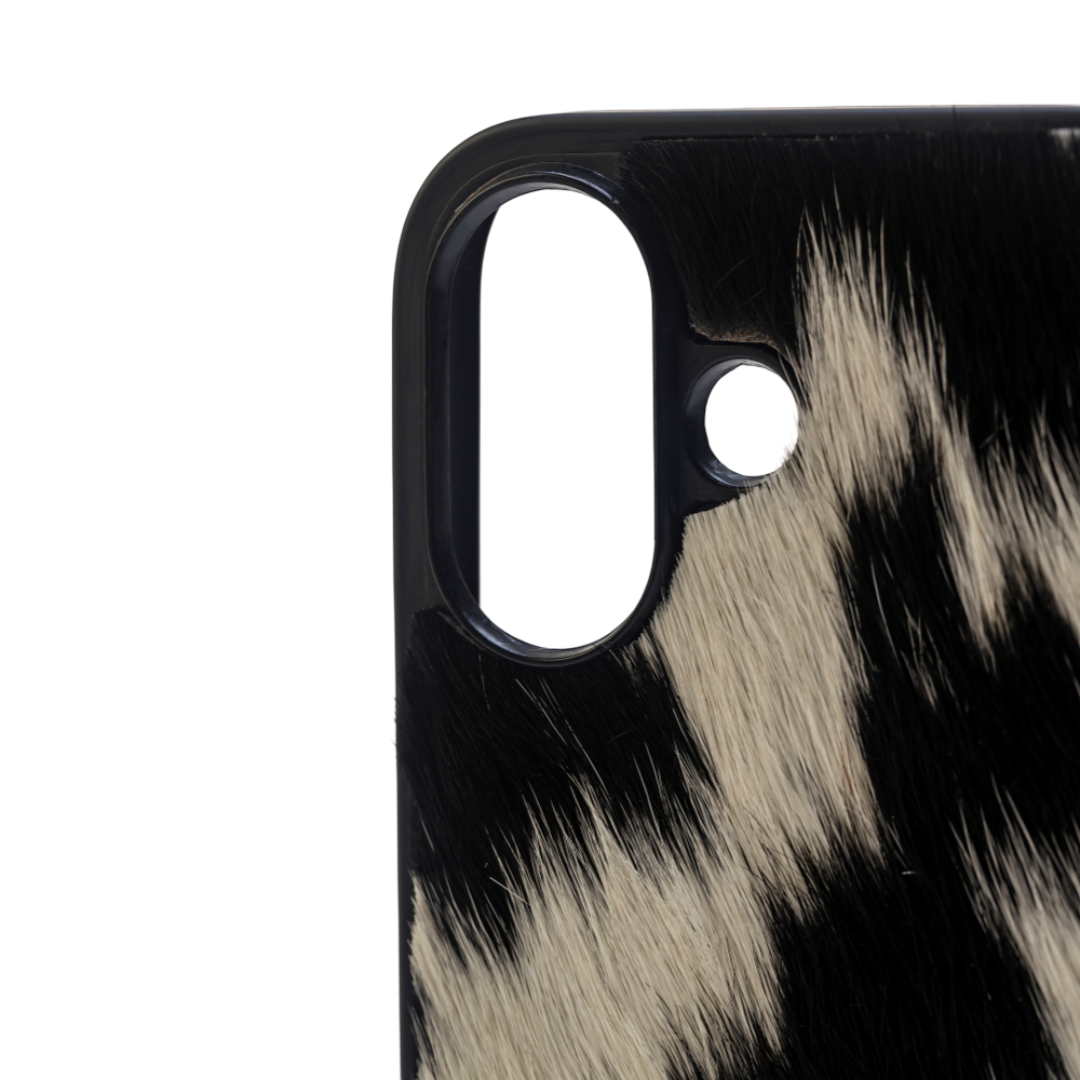 Myra Hawk Ridge Phone Case for iPhone 16 with handtooled leather for everyday use