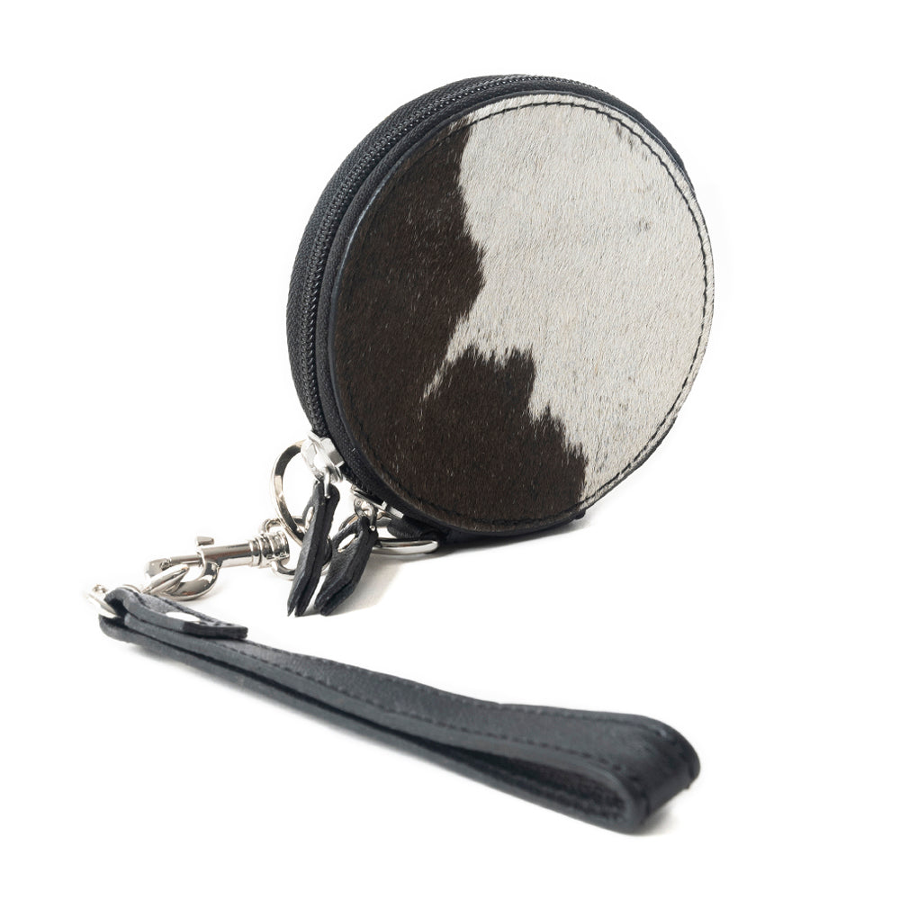 Mesa Halo Hairon Coin Pouch in Black & White