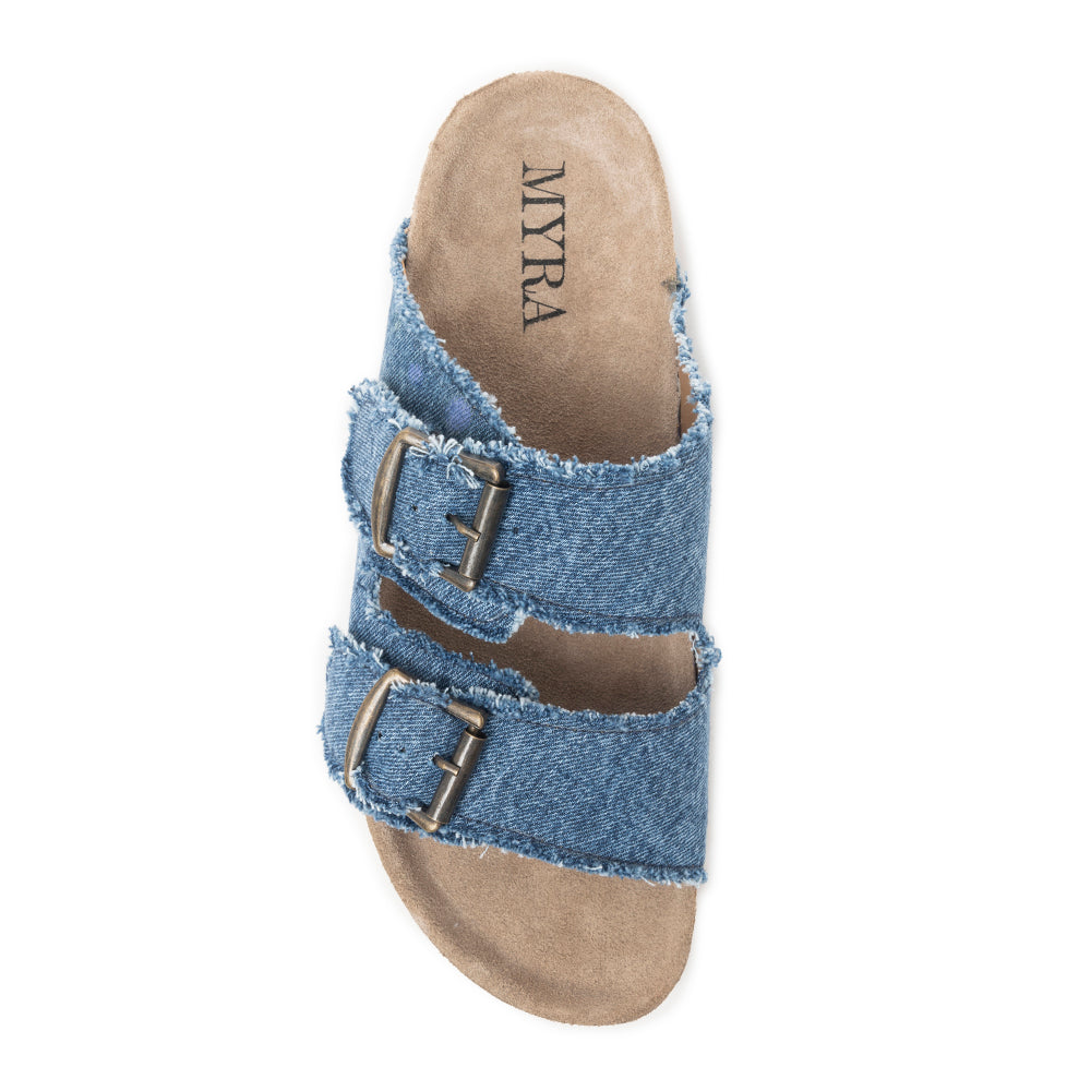 Blue Ridge Denim Sandals in Dusty Indigo
