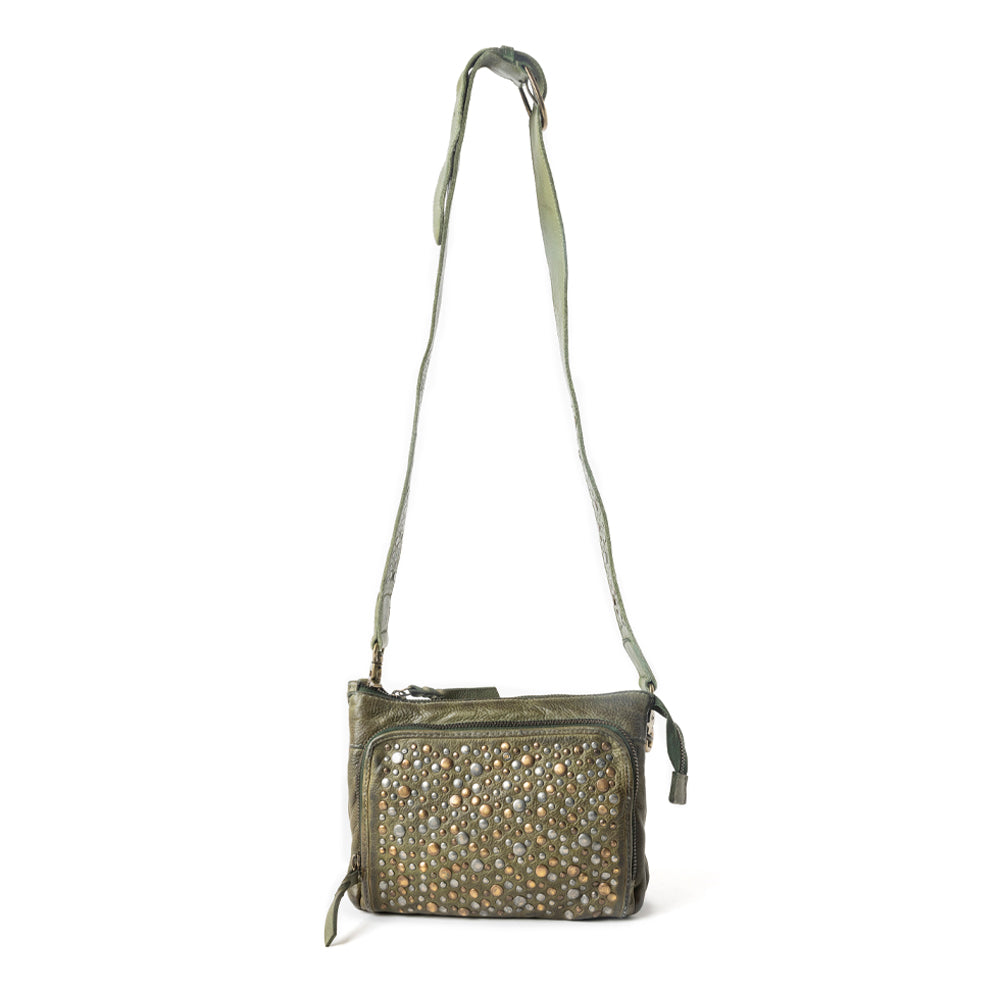 Mossveil Leather Bag in Sage Green