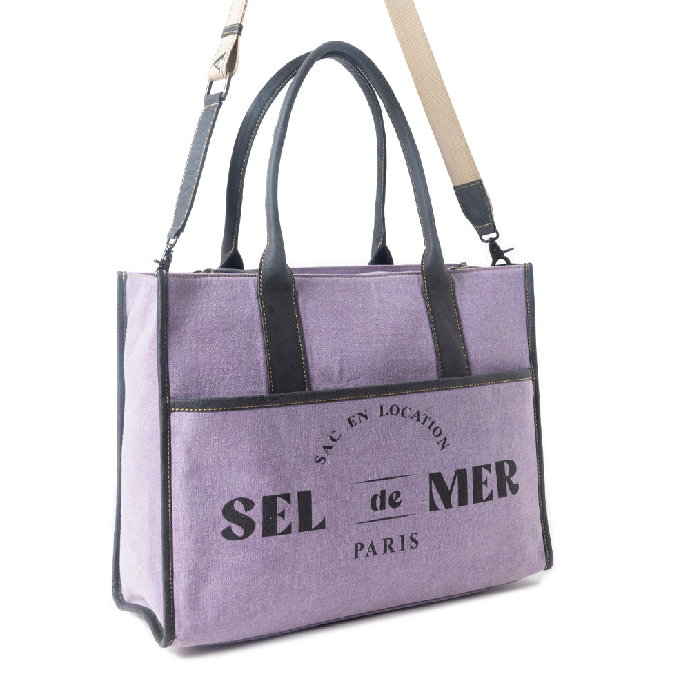Sel de Mer Tote Bag in Purple