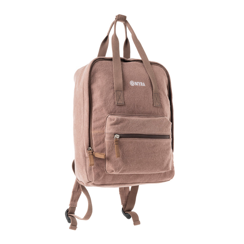 Pioneer Trek Canvas Backpack Bag in Brown