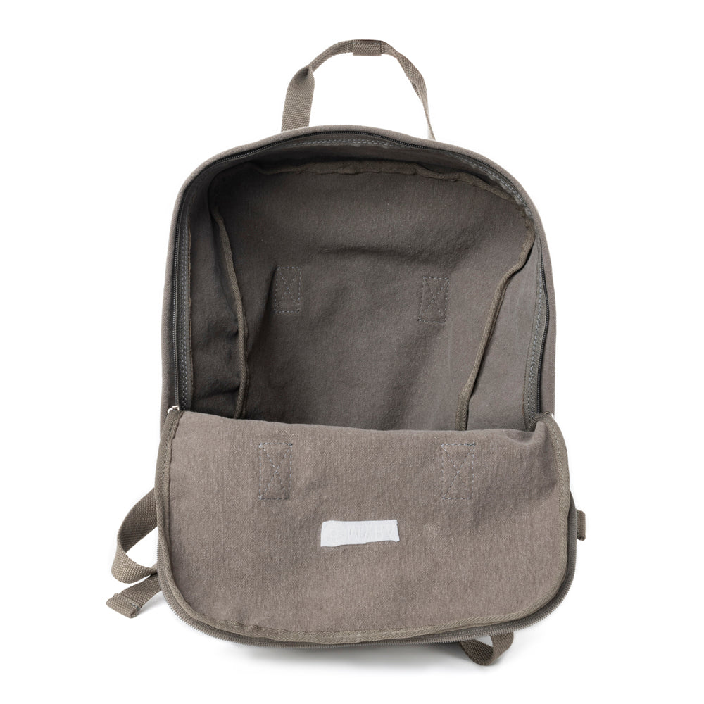 Pioneer Trek Canvas Backpack Bag in Grey