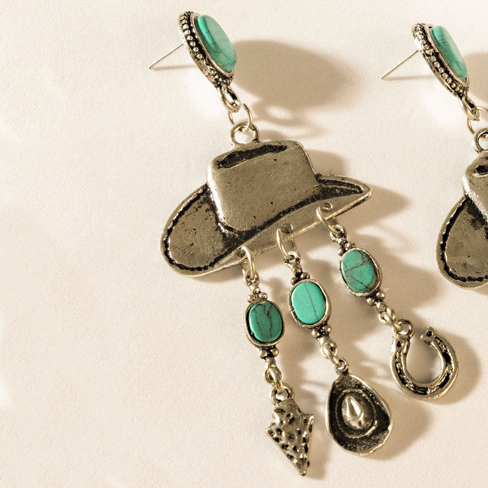 Ranch Queen Earrings in Saddle Silver
