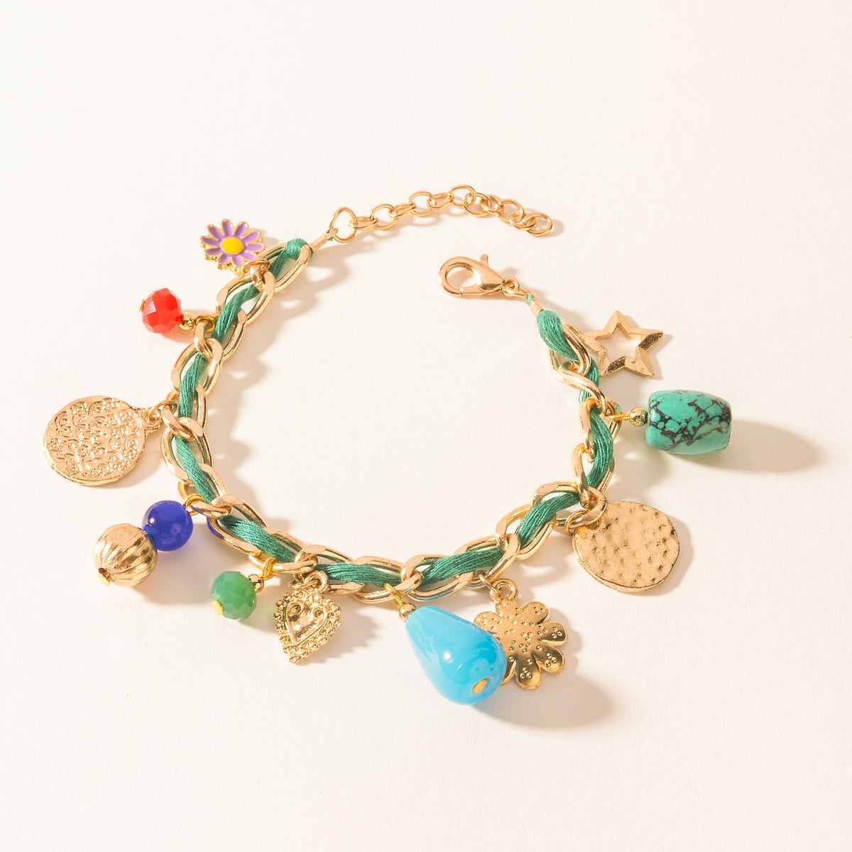 Myra Trail Treasure Charm Bracelet in Canyon Turquoise