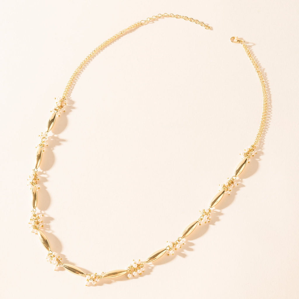 Myra Florenza Necklace in Regal White