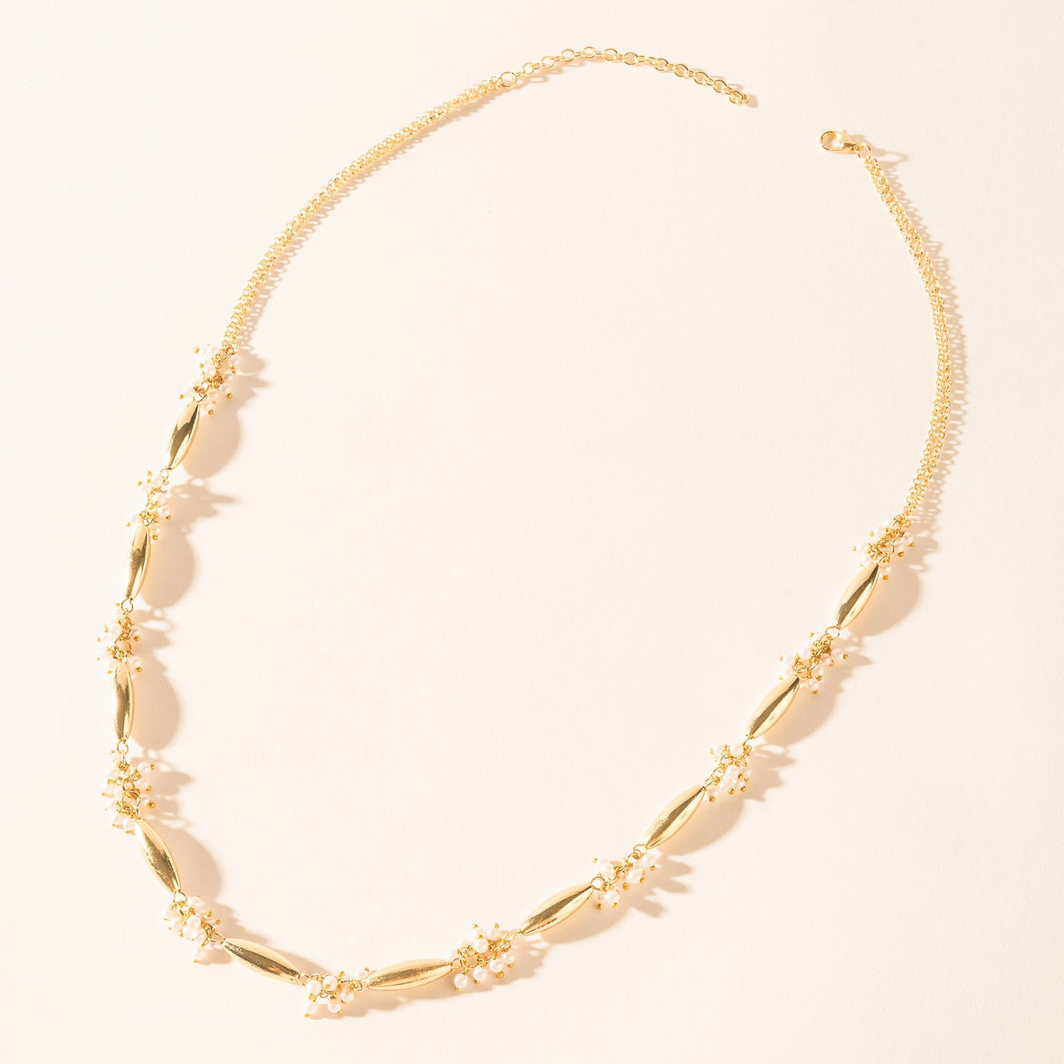 Myra Florenza Necklace in Regal White