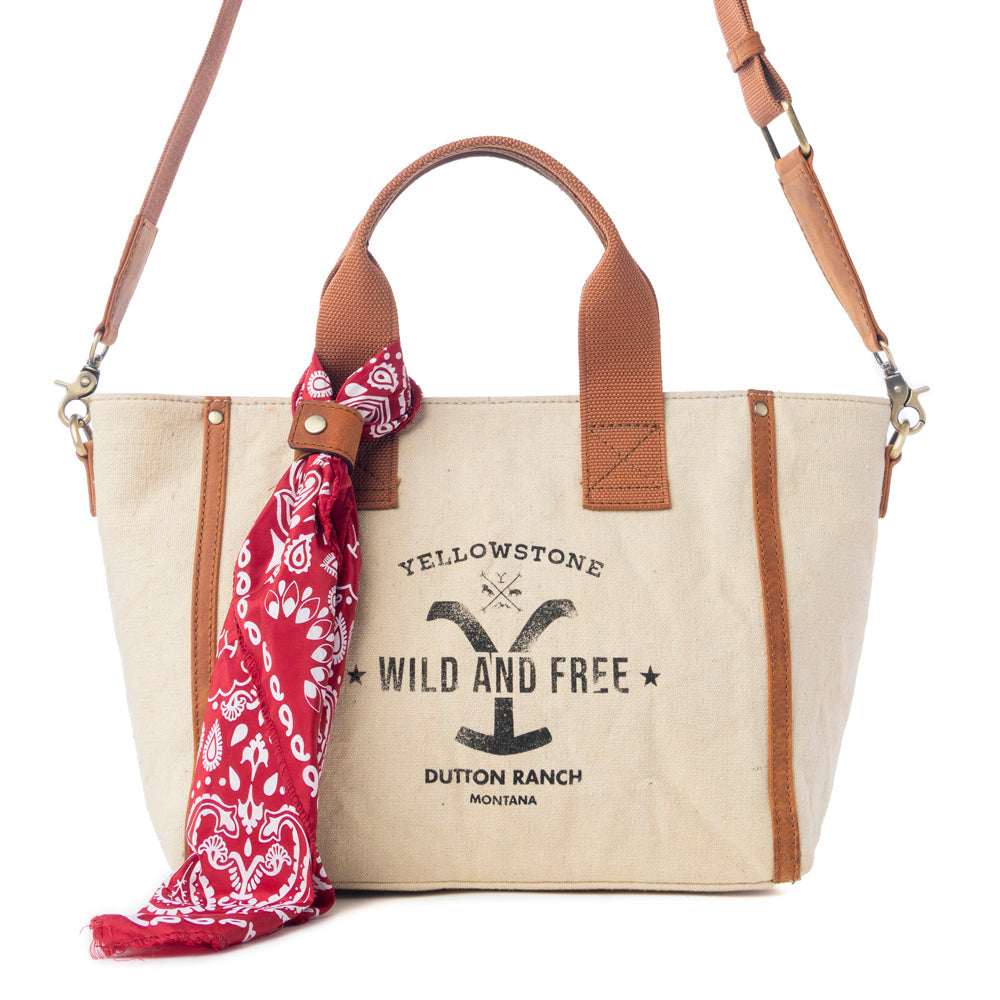 Yellowstone Echo Valley Ivory Crossbody Bag with Scarf