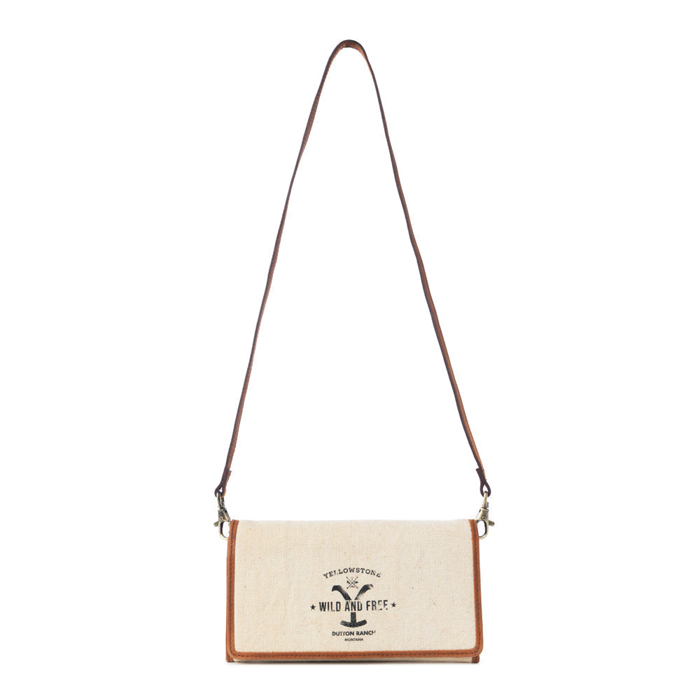 Yellowstone Roverra Ivory Sling Wallet