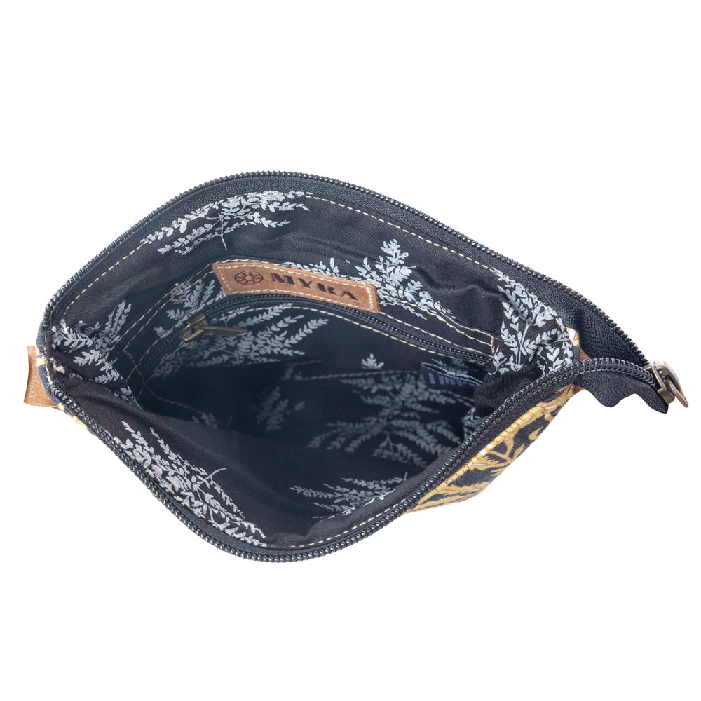 Myra Sunlit Grove Crossbody Bag in Golden Noir