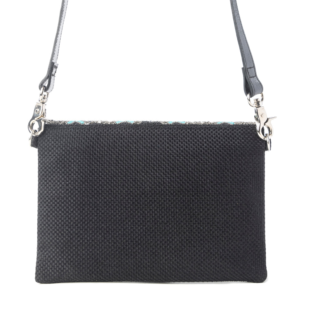 Myra Sahara Sky Crossbody Bag in Frosted Black