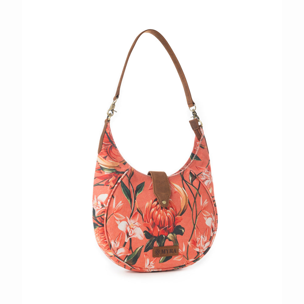 Myra Whispering Fields Shoulder Bag in Peach Paradise