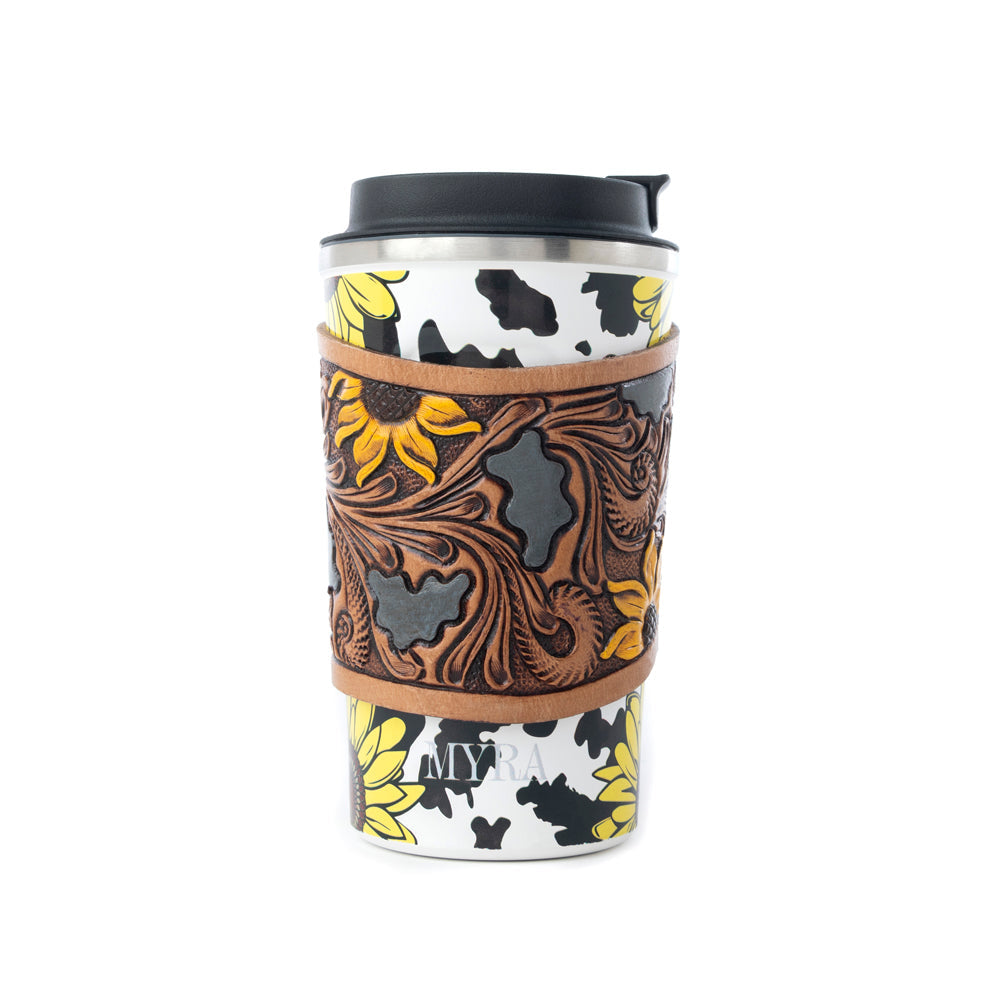 Western Trail Brew Stainless Steel Mug in Sunflower Yellow