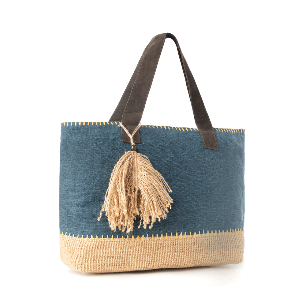 Myra Willow Wanderer Tote Bag in Sage Blue
