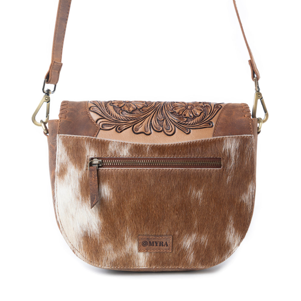 Myra Bronco Ridge Handtooled Bag in Canyon Tan