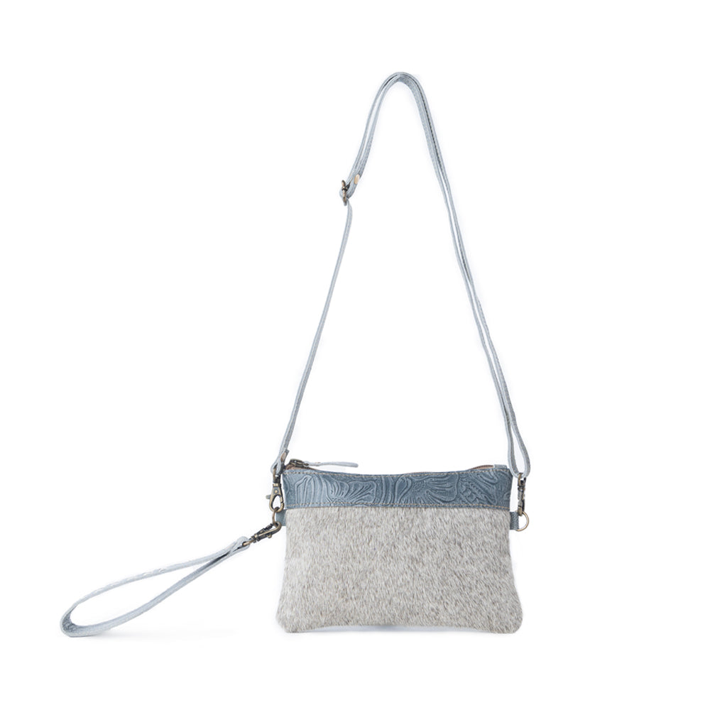 Myra Dust Creek Leather Belt Bag in Sage Mist