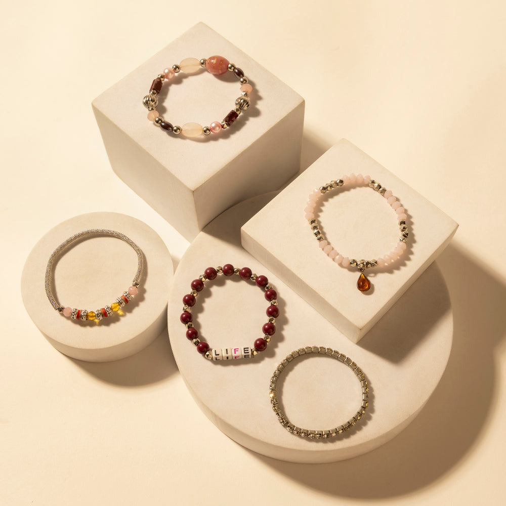 Myra Wild Soul Charm Bracelet in Desert Blush