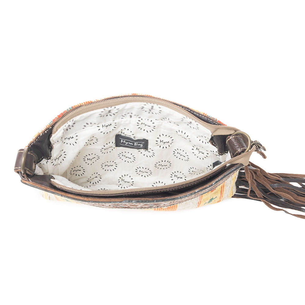 Dazzling Yellow  Hand-Tooled Bag
