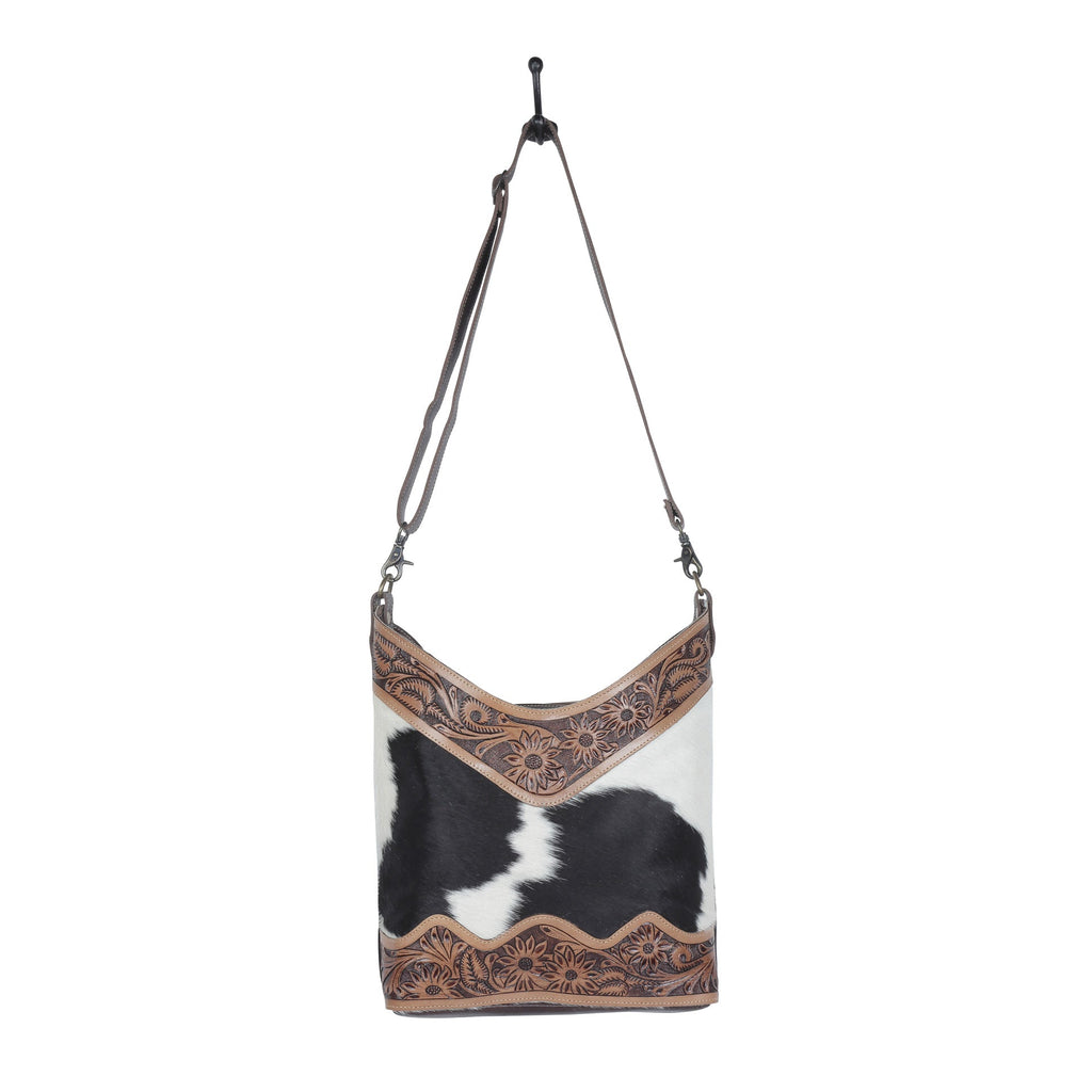 coco and cream Hand-Tooled Bag