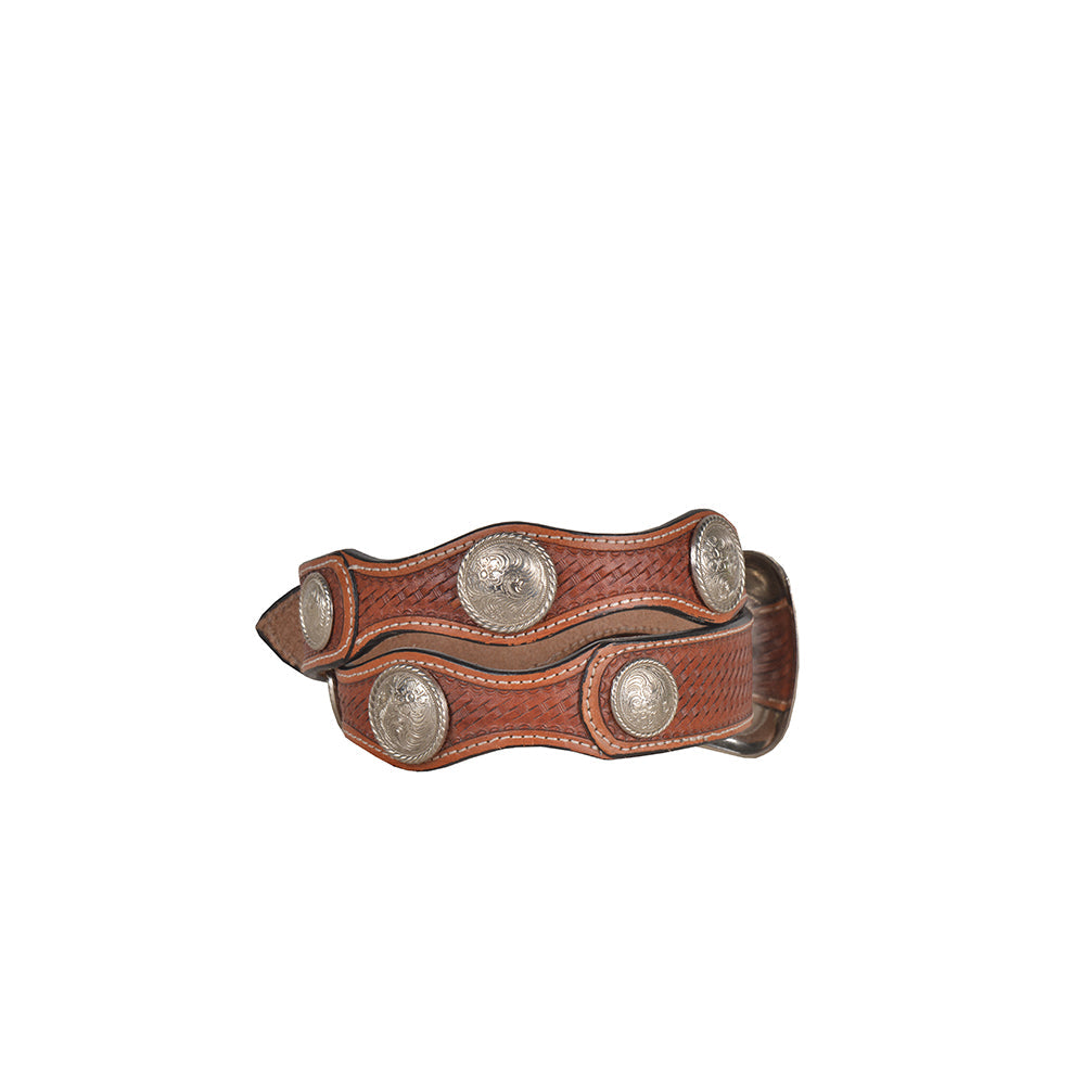 Rustic Woods Hand-Tooled Leather Women's Belt
