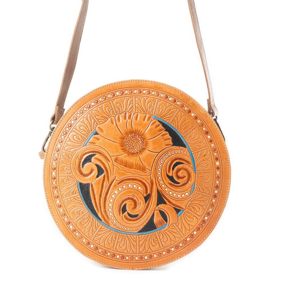 Boho Motif Round Bag