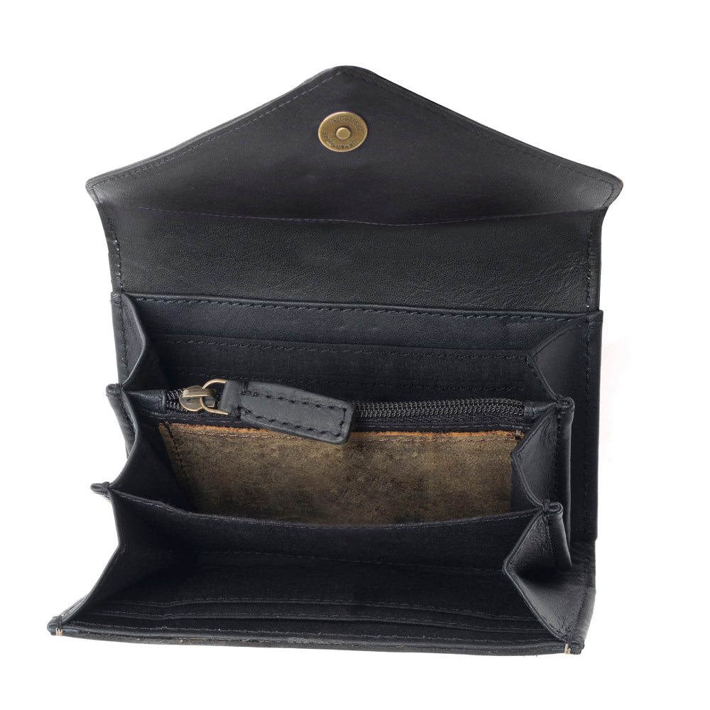 Orange Black Wallet