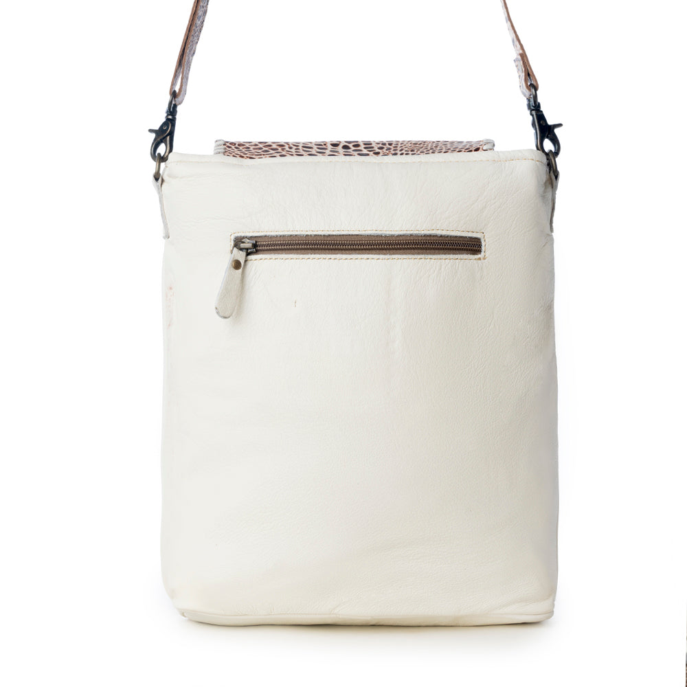 SMOKEY AZTECA LEATHER & HAIRON BAG