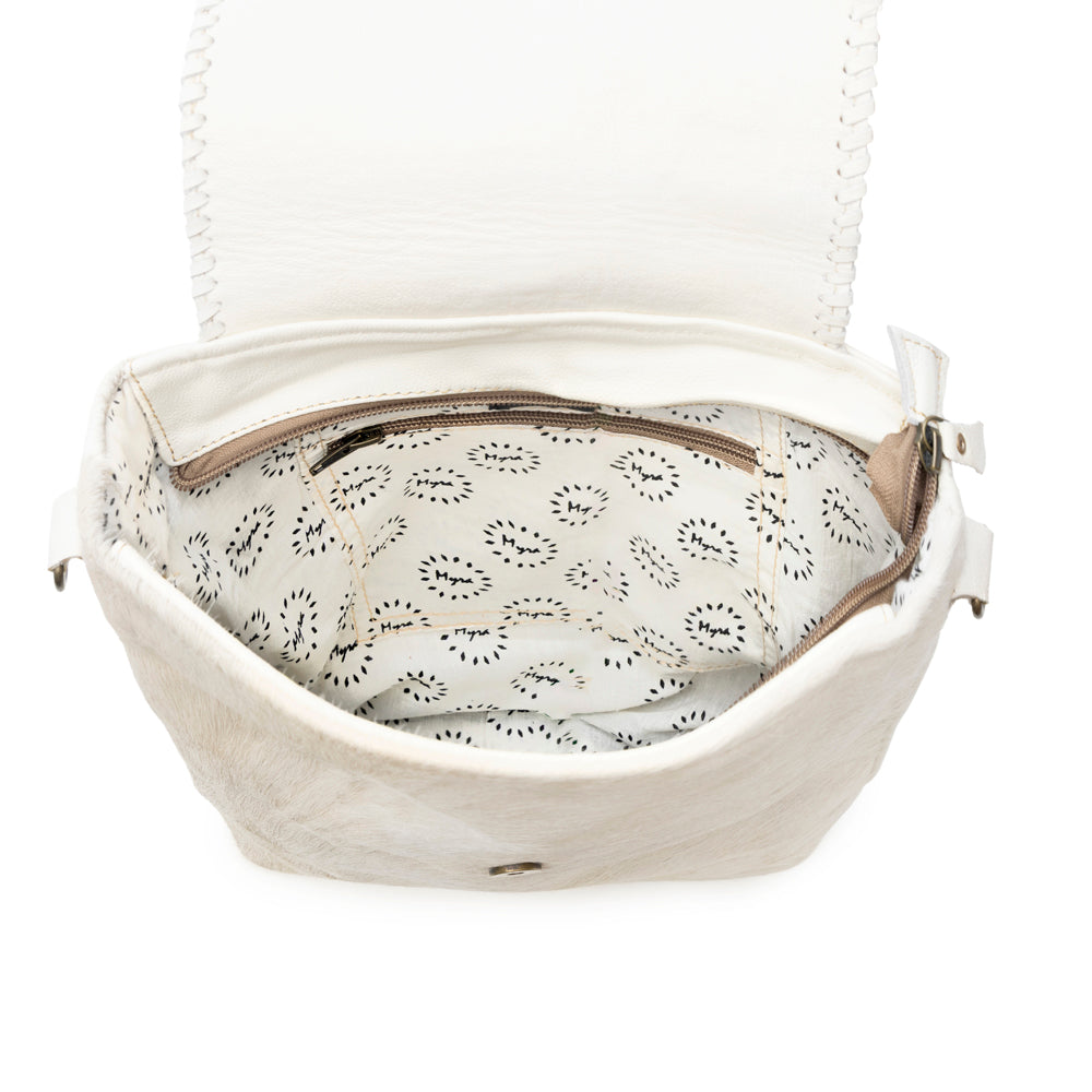 SMOKEY AZTECA LEATHER & HAIRON BAG