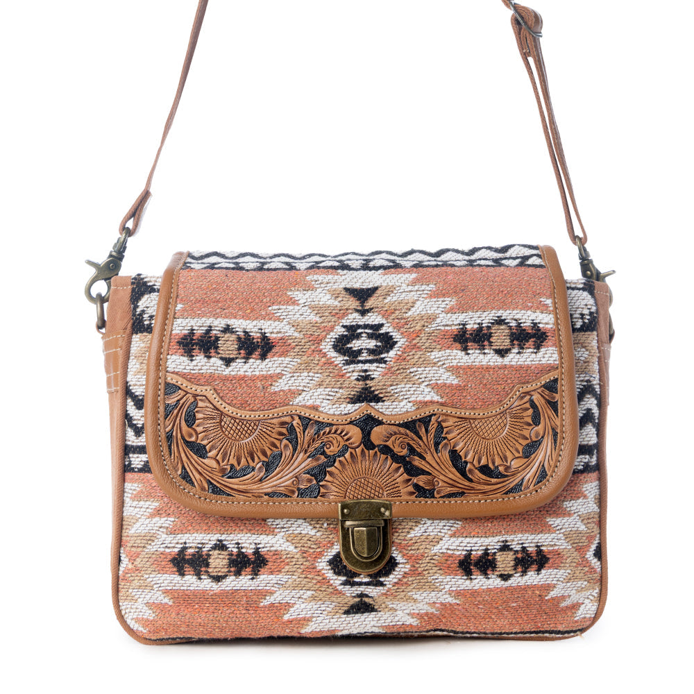 SANSA ALFAMA HANDTOOLED BAG